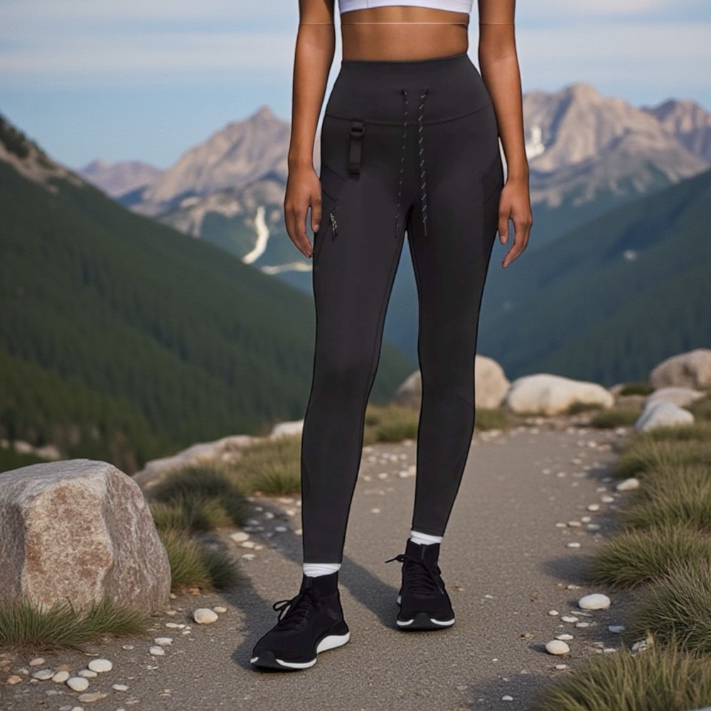 Lululemon Cargo Super-High-Rise Hiking Tight 25” in Black Sz 6